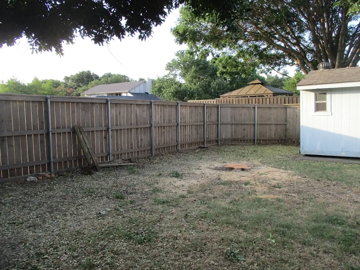 Cleared yard after professional tree removal in Germantown